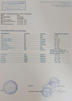 Купить биохимический анализ крови (форма 228/у) в Москве.